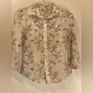 Gorgeous patterned blouse from Anthropologie